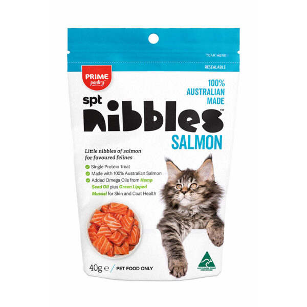 Prime Pantry SPT Nibbles Salmon Cat Treats 40g 1