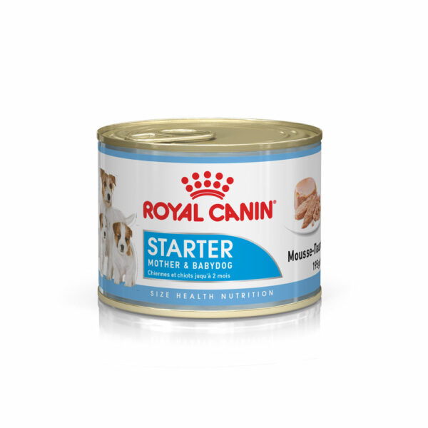 Royal Canin Mother and Babydog Starter Mousse 195g x 12 Cans