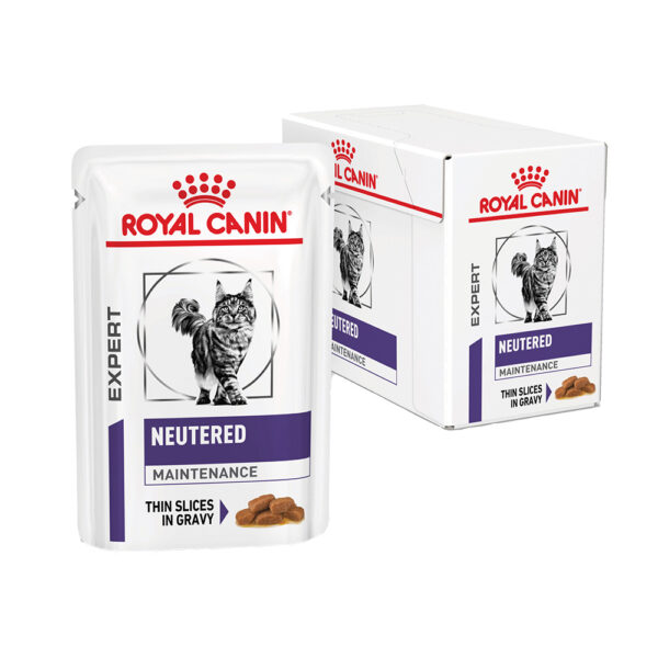 Royal Canin Vet Diet Feline Neutered Maintenance Wet Cat Food 12 x 85g Pouches 1