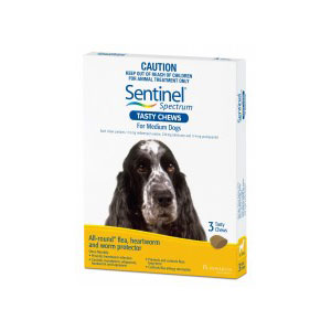 Sentinel Spectrum Yellow Chews for Medium Dogs - 3 Pack 1