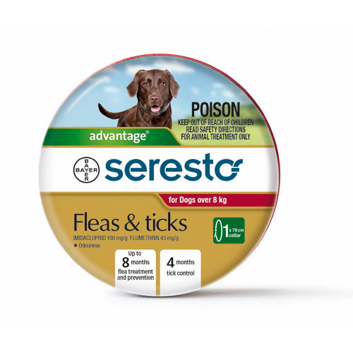 Seresto Flea & Tick Collar for Medium & Large Dogs (over 8kg) 1