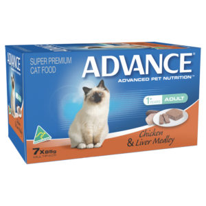 Advance Adult Cat Chicken & Liver Medley 85g x 7 Cans