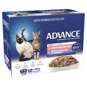 Advance Adult Cat Multi Variety in Jelly 85g x 12 Pouches