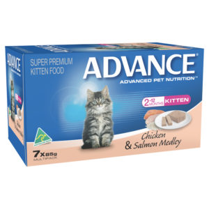 Advance Kitten Chicken & Salmon Medley 85g x 7 cans