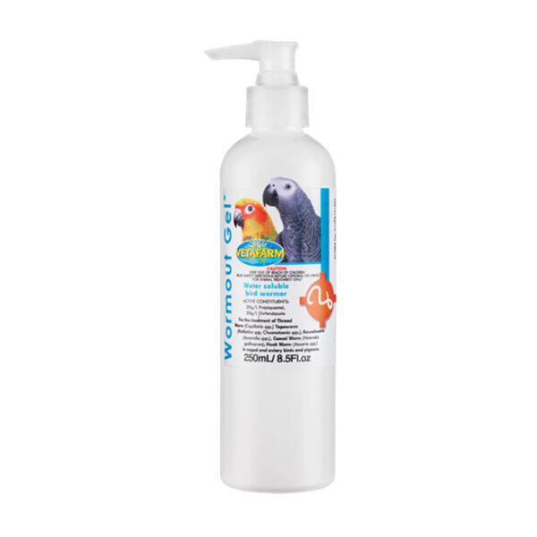 Vetafarm Wormout Gel Bird Wormer 250ml